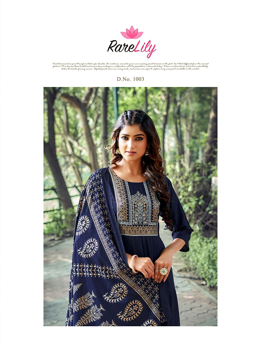 Rare Lily Avantika Vol 1 Heavy Printed Kurti With Dupatta Catalog
